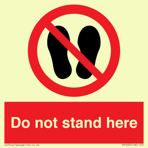 Do not stand here
